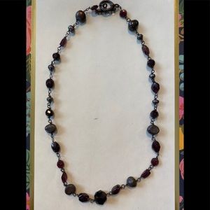 Garnet and Pearl Choker